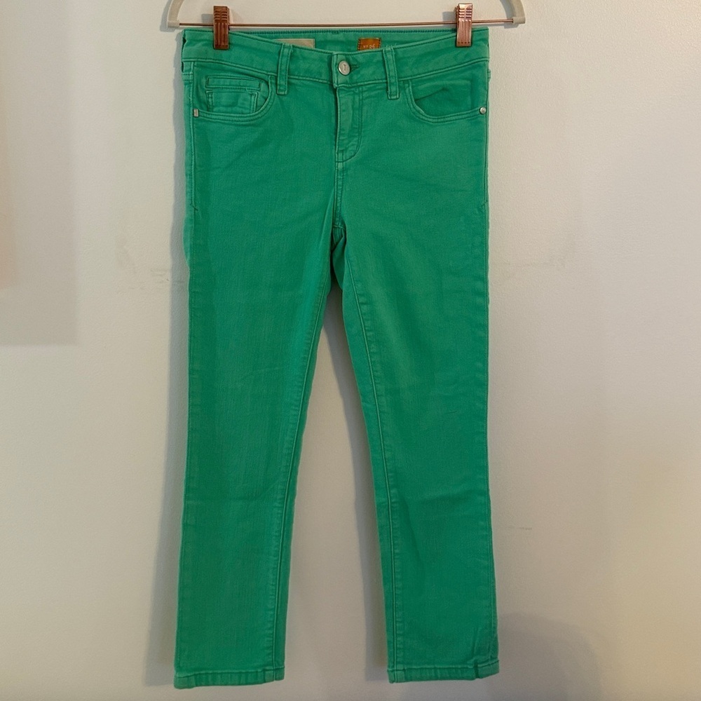 Pilcro and the Letterpress Teal Denim Pants